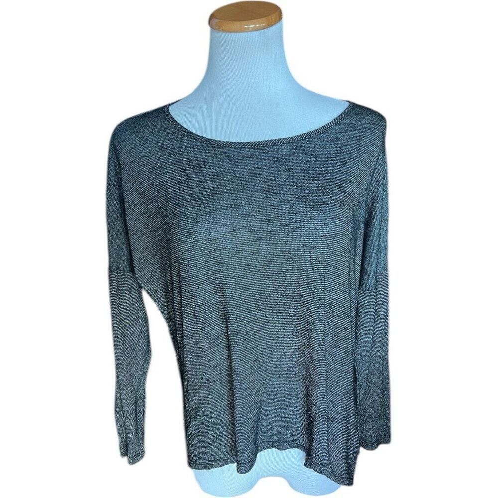 Womens Nordstrom Bobeau Thin Stripe Scoop Neck Lightweight Blouse Top - Sz 1X